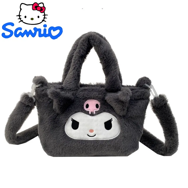 Kawaii Plushie Sanrio Kuromi сумка Kawaii Kt Cinnamoroll сумка на плечо Симпатичная Мелодия мягкая сумка для хранения подарок на день рождения для девочки