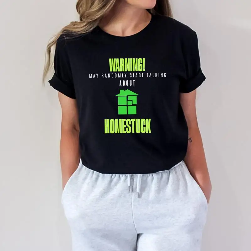 Футболка Homestuck Fan Предупреждение может начать говорить о для
