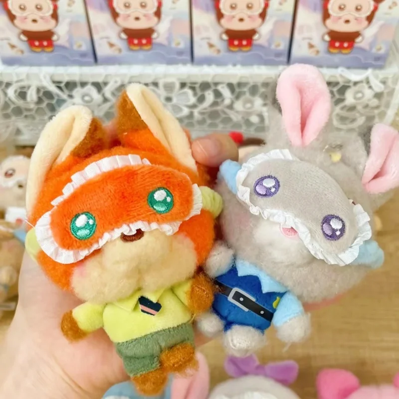 Мини-фигурка Disney Genuine Blind Box-Кавайная одежда для сна, серия Микки, Минни, Джуди, кукла, кулон, декор, сюрприз, загадочная подарочная игрушка