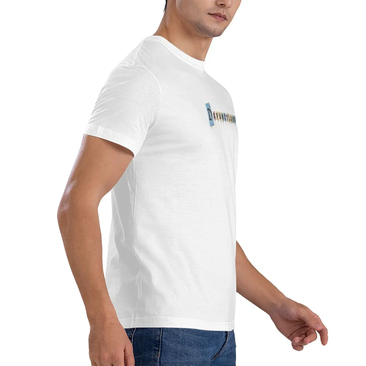 Фото Мужская базовая футболка с короткими рукавами Defunc Defunct Fan Defunland Fan Comfy Lounge Summer Staple №3