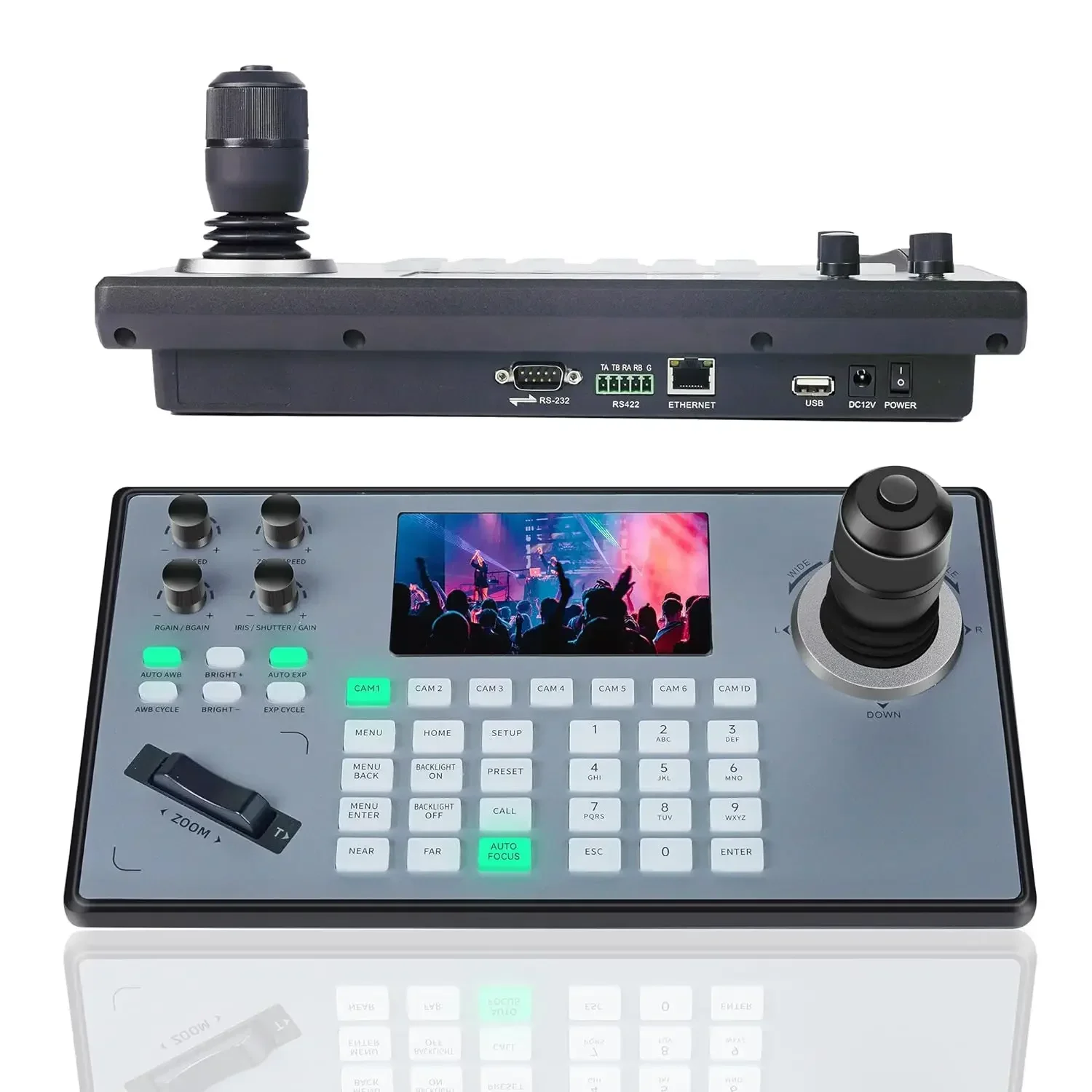 Контроллер PTZ TEVO-KB200PRO с ЖК-дисплеем Контроллер клавиатуры RS422/RS232/RJ45