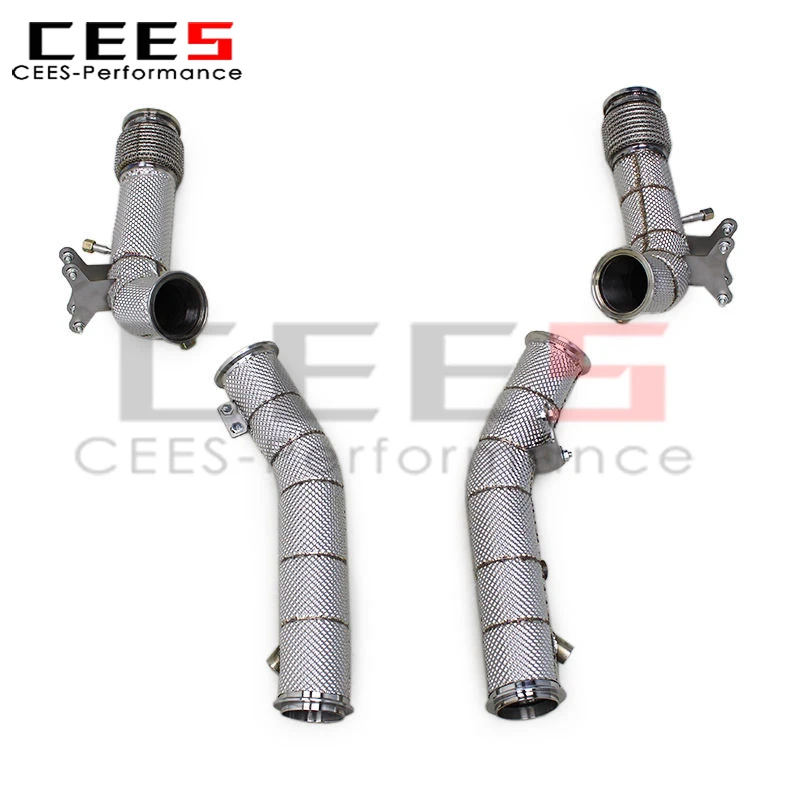Cees SS304 Выхлопная система даунпайпа для Maserati MC20 2020-2024 гг. 3.0T Catback Теплозащитный экран Performance Tune