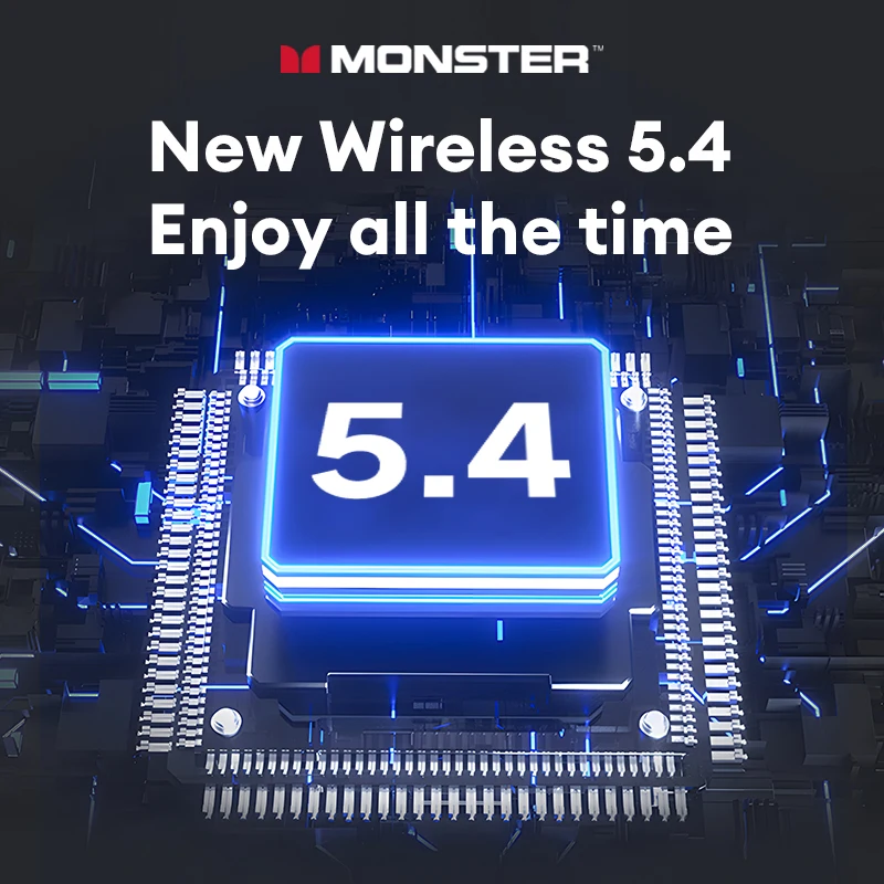 Выбор Monster New MQT52 TWS Беспроводная Bluetooth 5.4 Гарнитура HIFI Стерео Игровые Музыкальные Наушники Говорящие Наушники с Шумоподавлением (art.: 3920cbec409e3) - 3920cbec409e3