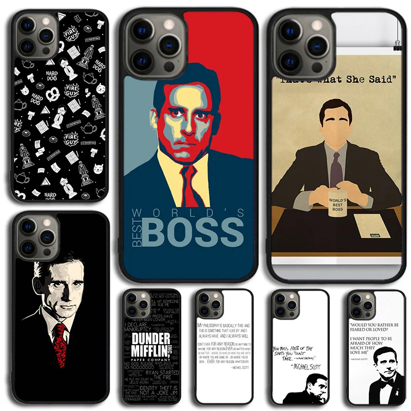 Чехол для телефона с юмором Майкла Скотта The Office для iPhone 15, 16, 14 XR XS 11, 12, 13, Mini Pro MAX Plus
