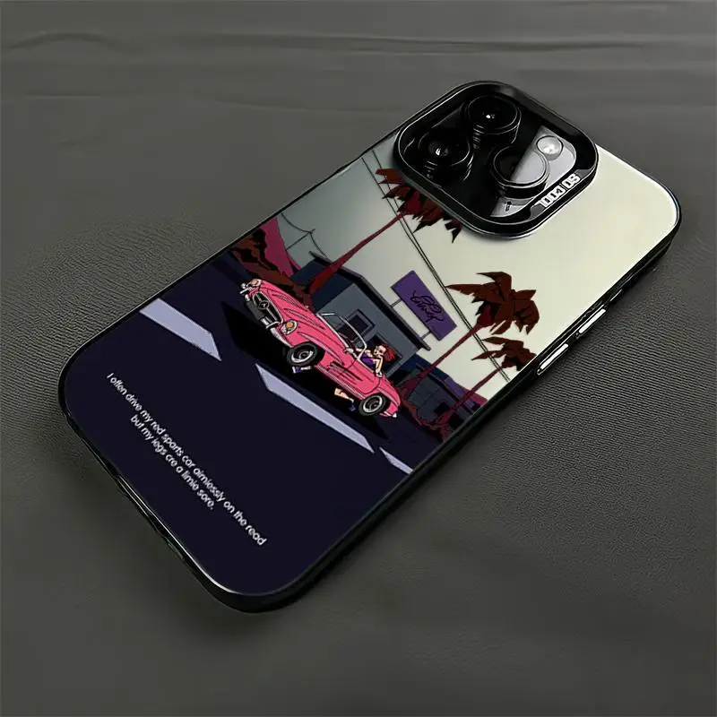 Фото Супер крутой чехол для iPhone West Coast Sense Of Fun Run для iPhone 16, 15, 14, 13, 12, 11 Pro Max XR XS MAX 7, 8 PLUS MINI Girl INS Cover №3