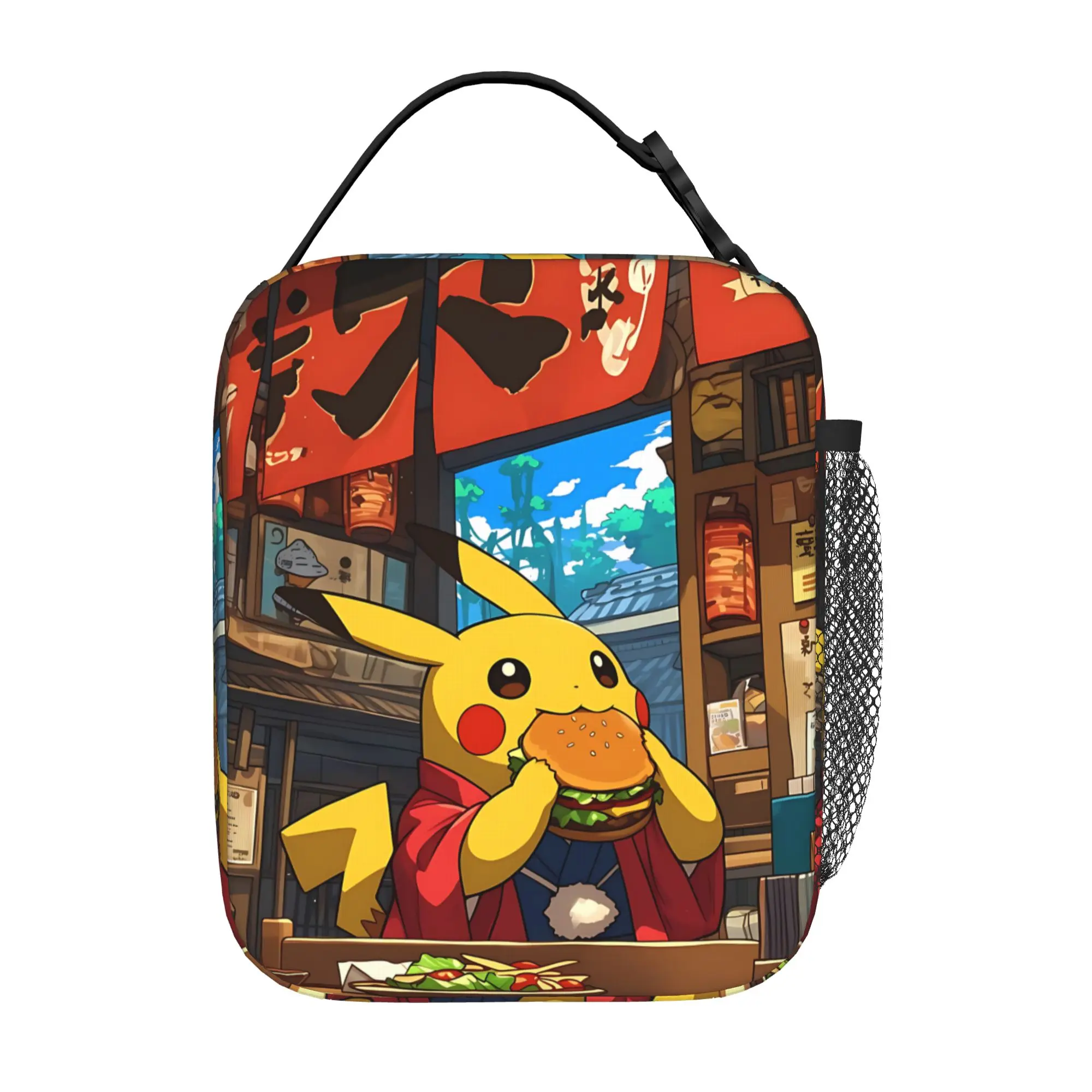 Термоизоляционная сумка для обеда Pokemon большой вместимости, сумка для бенто, сумка для риса, сумка для хранения еды в стиле Пикачу, сумка для пикника, сумка-тоут Сумки специального назначения