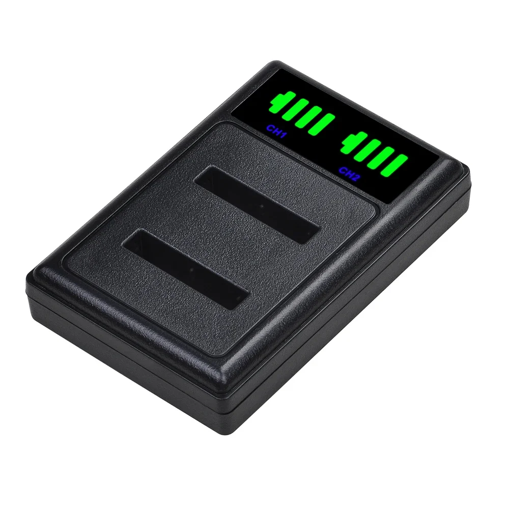 Фото DVISI Li-40B Li 40B 42B Сменный аккумулятор с двумя USB-портами и ЖК-дисплеем для Nikon EN-EL10 D-Li63 D-Li108 NP-80 CNP80 KLIC-7006 np-45 №4