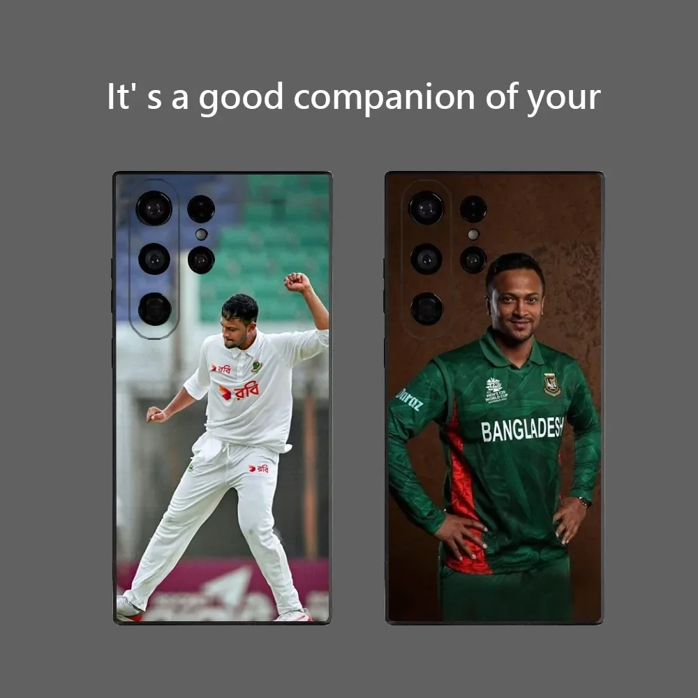 Чехол для телефона Cricketer Shakib Al Hasan для Samsung Galaxy S25 Ultra S22 S23 S24 Ultra S21 S20 5G Защитный мягкий силиконовый чехол из ТПУ