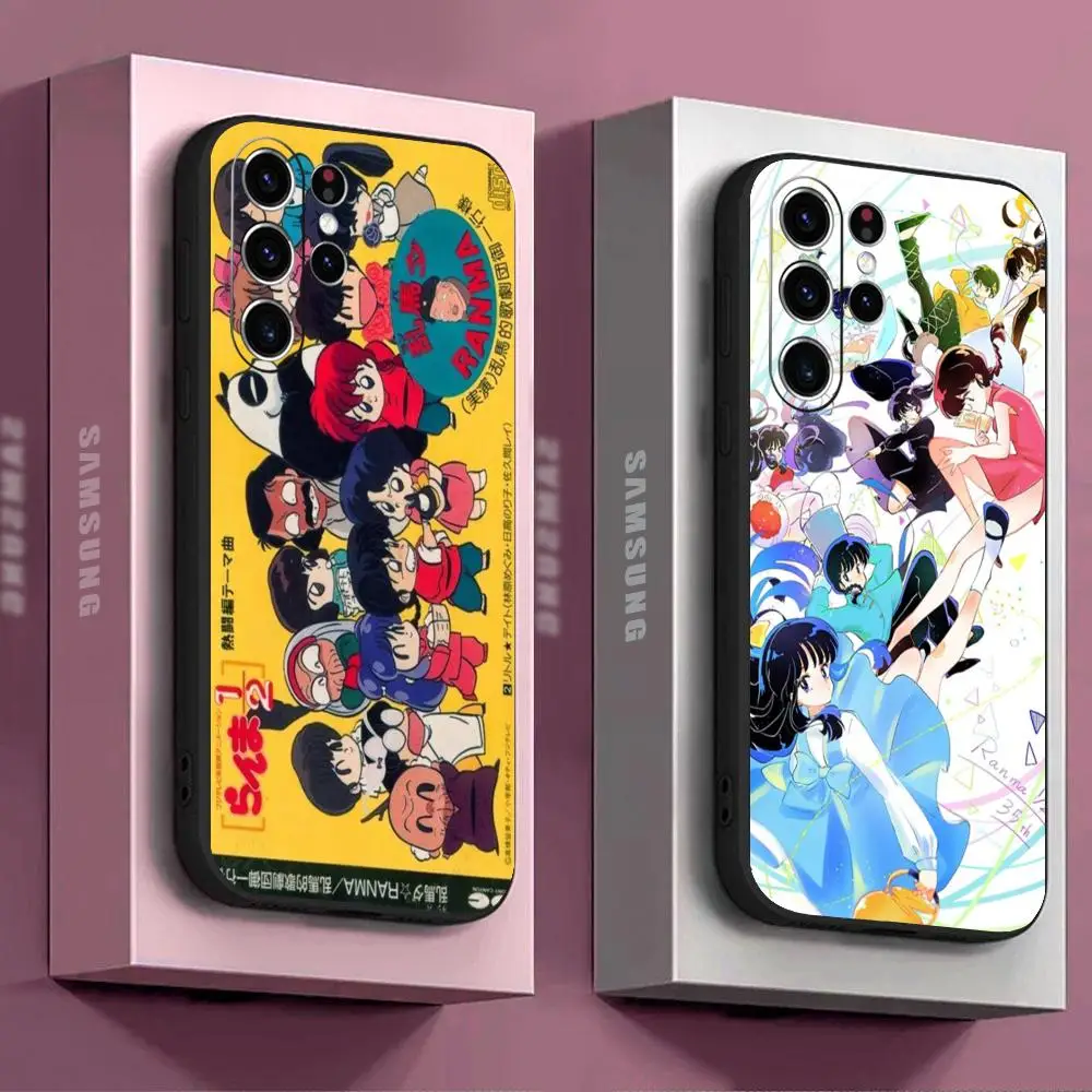 Новый чехол для телефона Blood Ranma 1 2 с аниме для Samsung Galaxy S25 S24 S23 S22 S21 S20 Plus Ultra Note20, мягкий черный