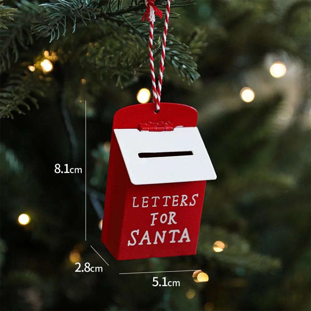 Новое рождественское подвесное украшение Santa Clasu, креативное украшение для рождественской елки, милый почтовый ящик, рождественский декор, рождественское празднование