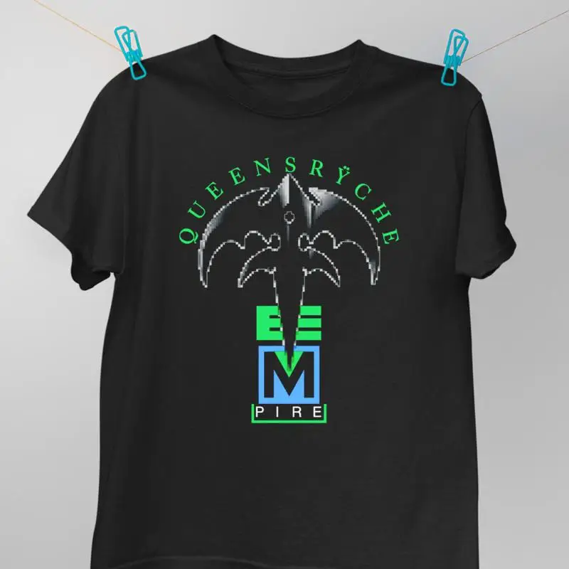 Классическая футболка Empire Album Queensryche, хлопковая черная S 5XL