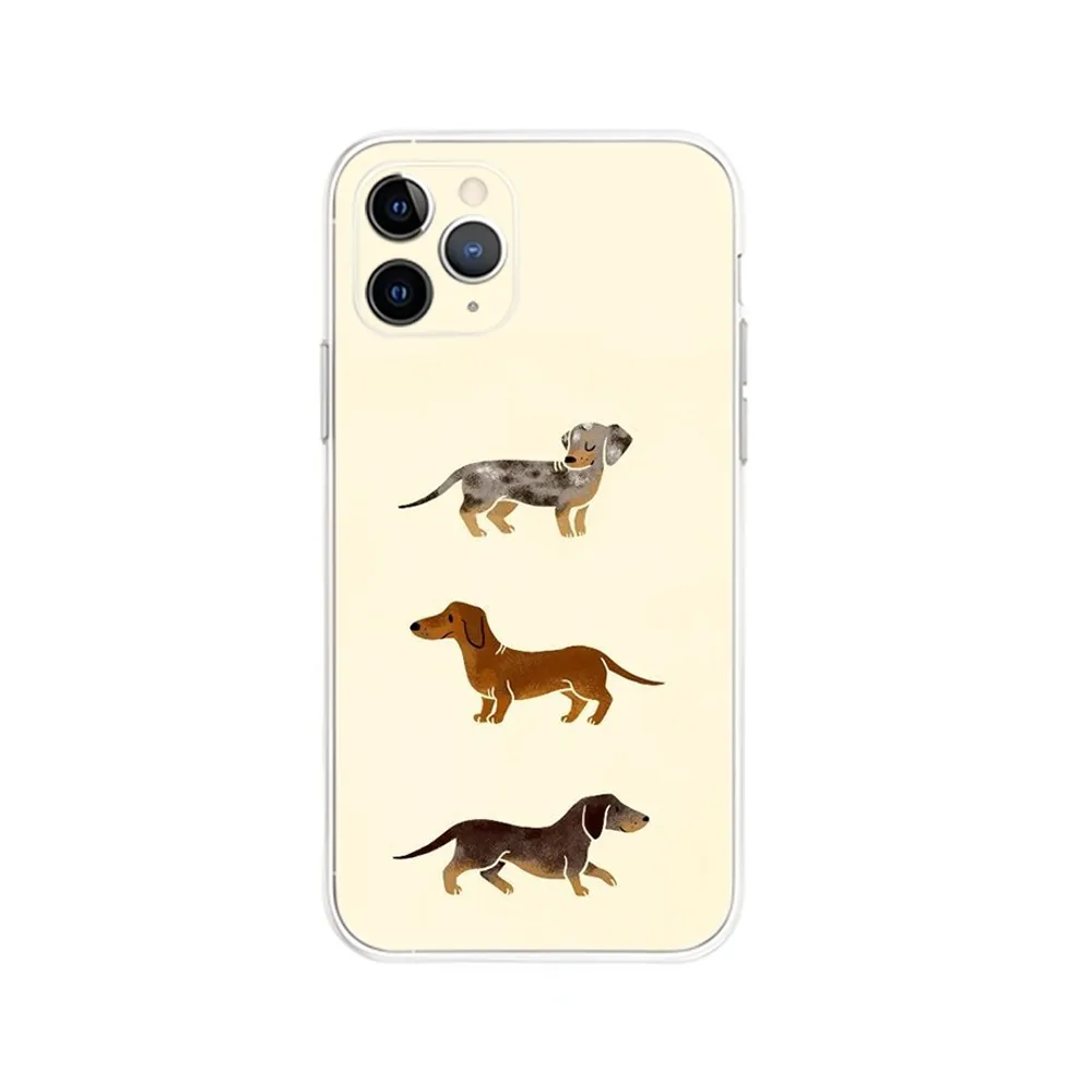 Фото Чехол для телефона с таксой сосиской для iPhone Apple 16,15,14,13,12,Mini,11,Pro,Max,Plus,X,XR,XS,8,SE,2020,Plus прозрачный чехол №5