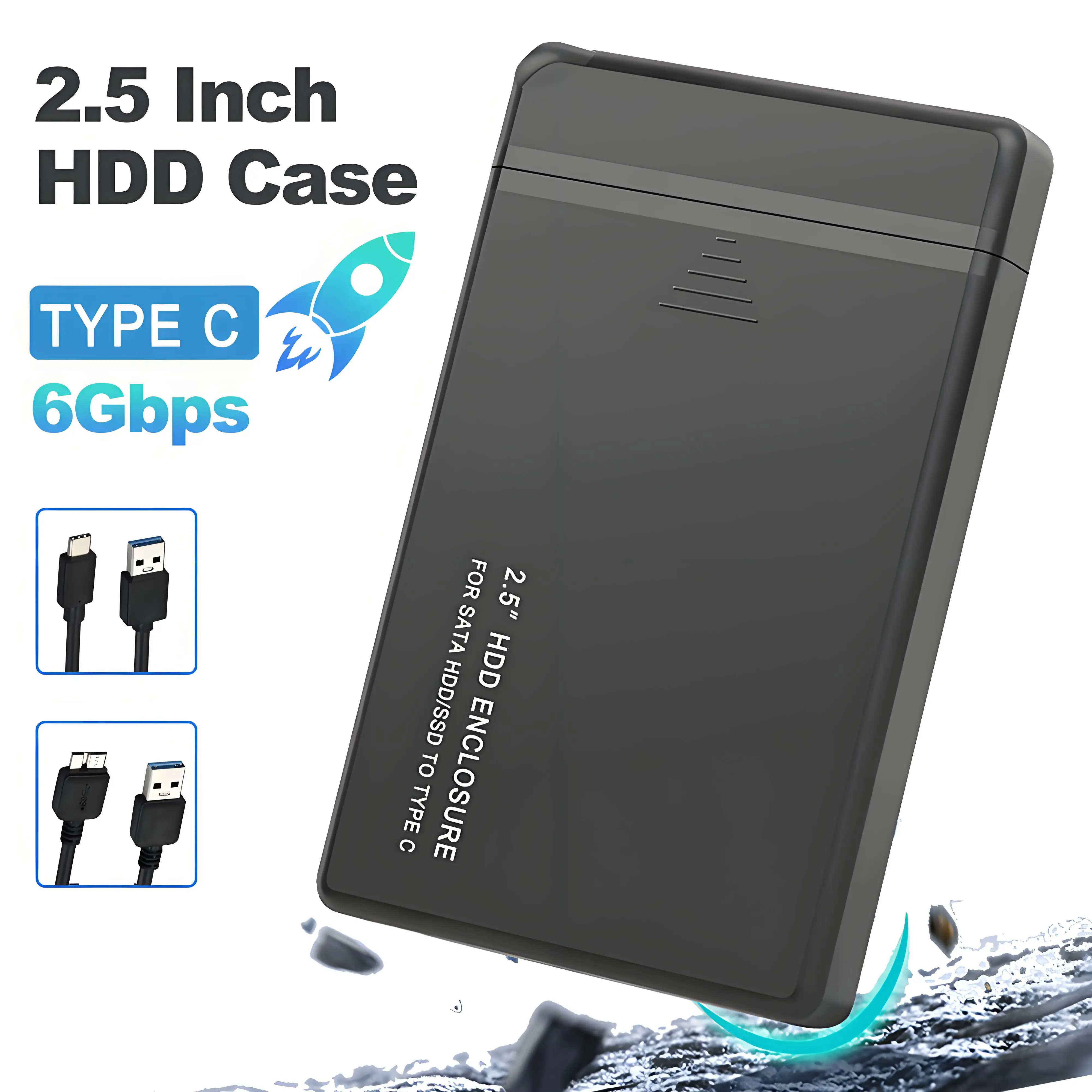 Корпус для жесткого диска 2,5 дюйма, SATA-USB 3,1, внешний мобильный жесткий диск, корпус скорости 5 Гбит/с, SATA SSD, чехол для хранения жесткого диска для портативных ПК