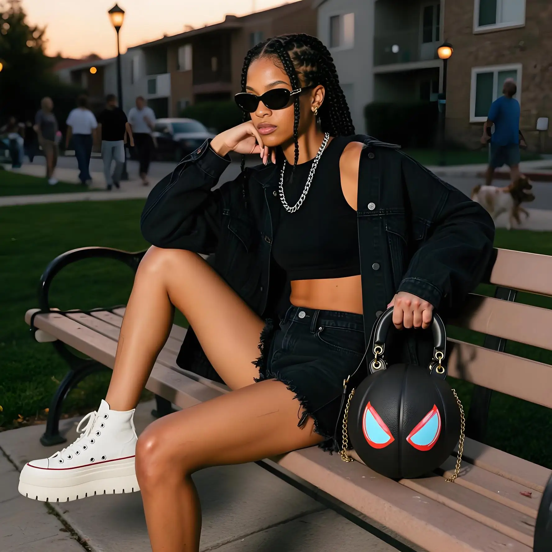 Фото Сумка в стиле баскетбола Kuangmi Trendy Street-Style Fashion Essential №5