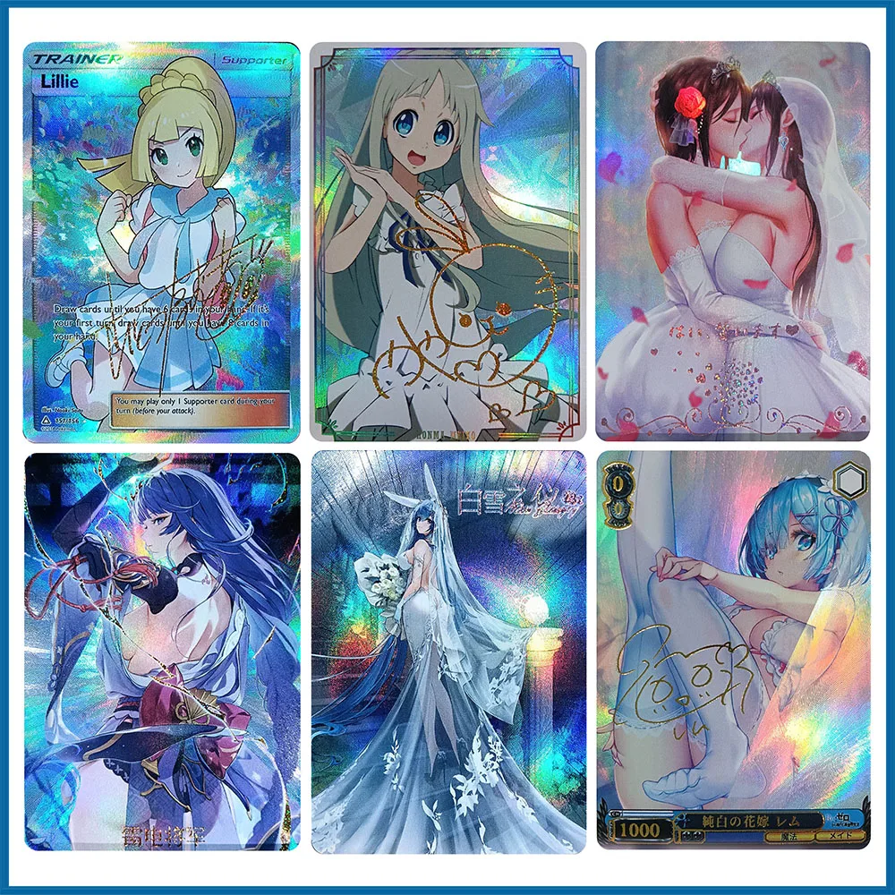 Аниме история богини DIY ACG Rem Raiden Shogun Lillie сексуальные игры для мальчиков коллекционные карты Рождественские подарки на день рождения настольная игра