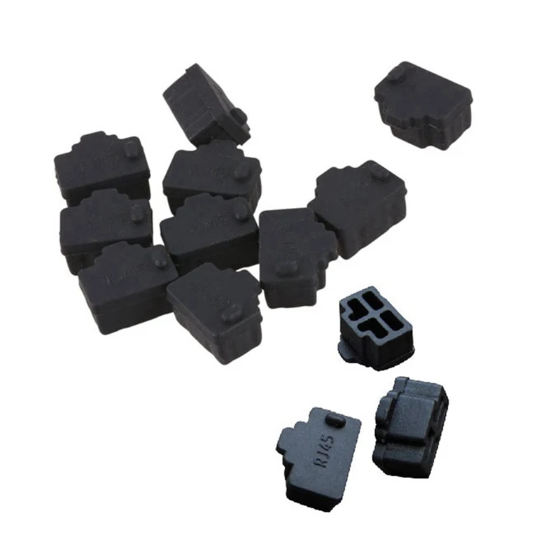 Пылезащитная заглушка RJ45 для порта RJ45, черная Пылезащитная заглушка RJ45 для порта RJ45