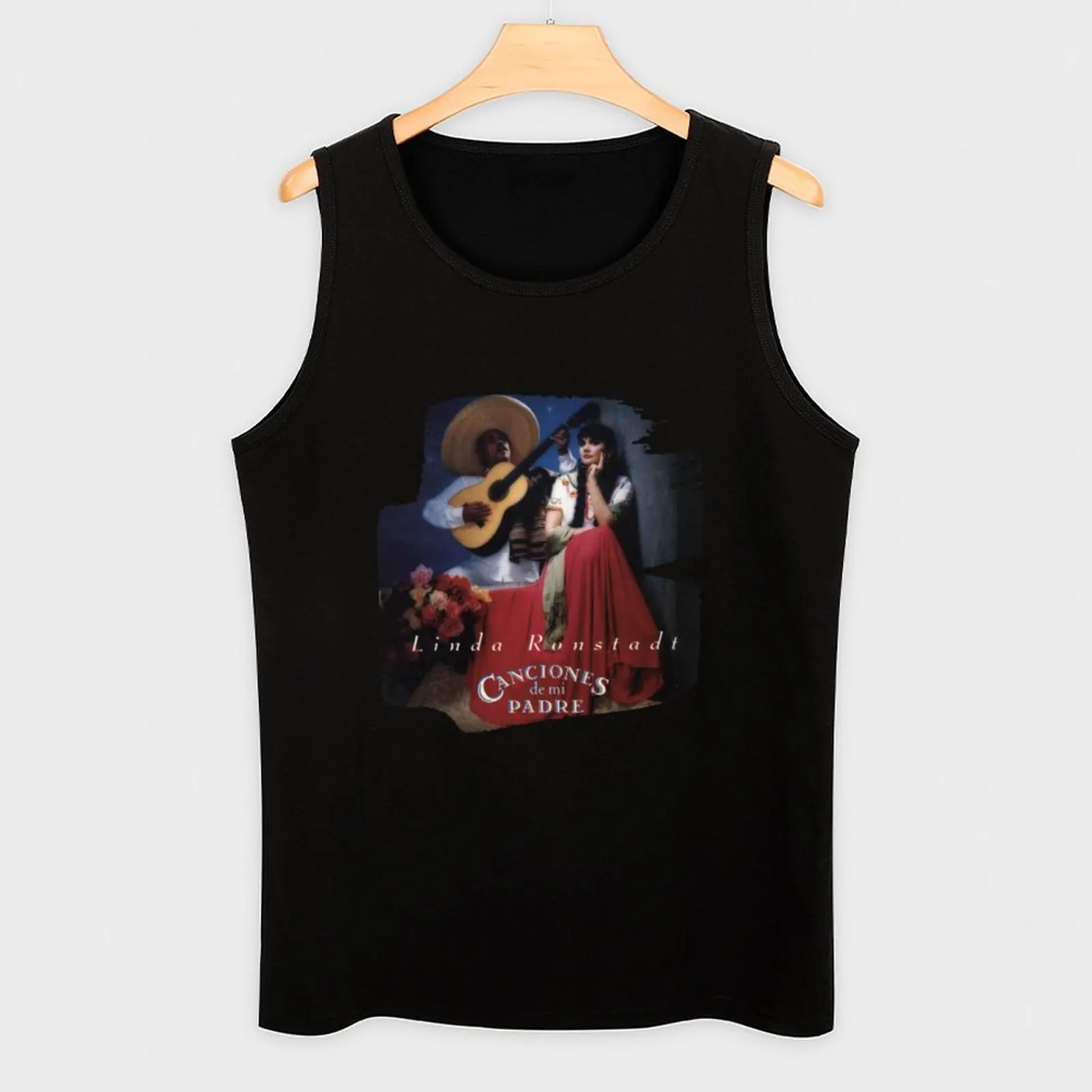 Фото Canciones De Mi Padre Linda ronstadt Tank Top спортивный жилет милые топы спортивные футболки для мужчин футболка мужская №3