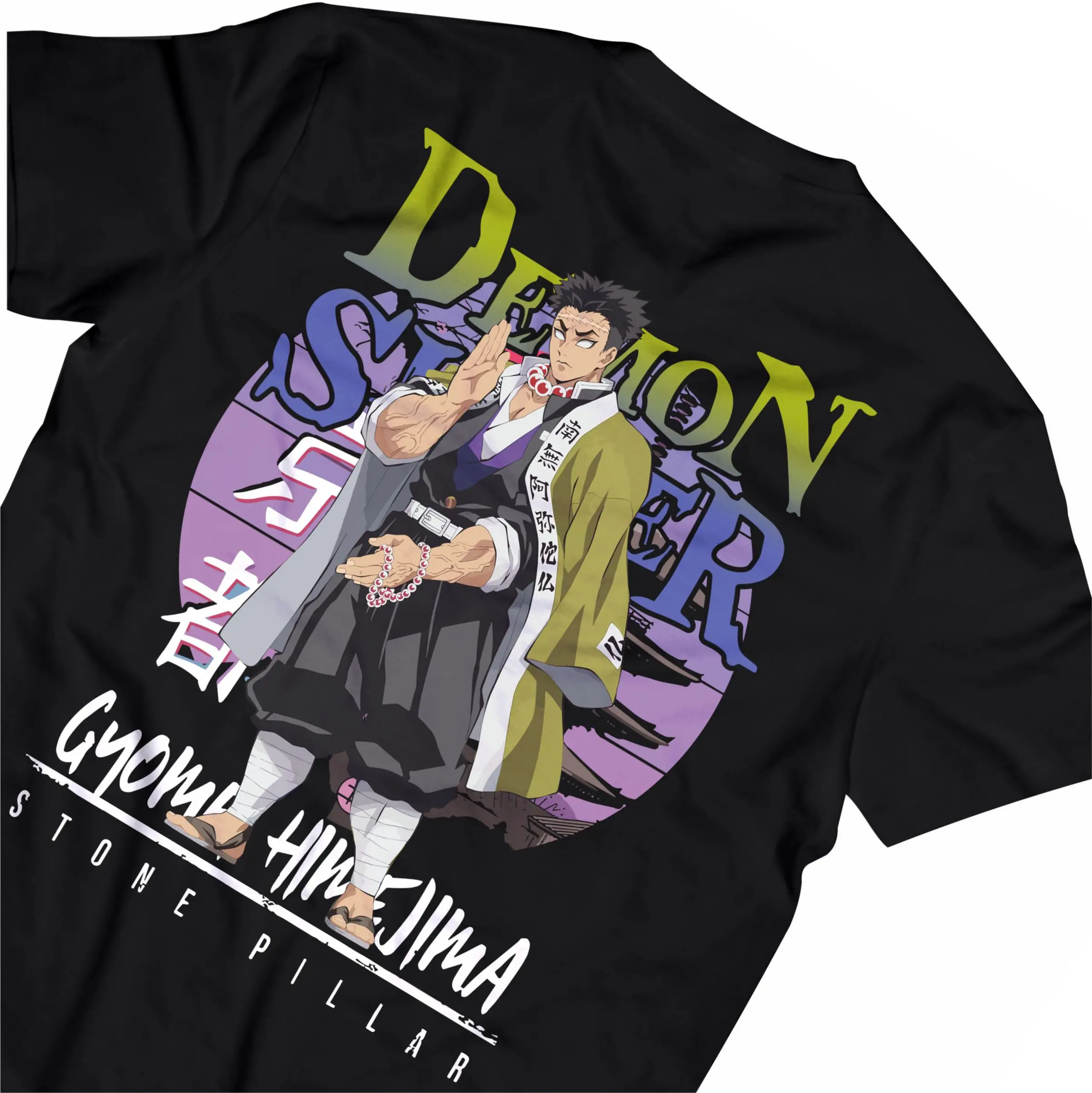GYOMEI HIMEJIMA рассекающий демонов BAJU хлопок чесаный 30s унисекс уличная одежда Kaos