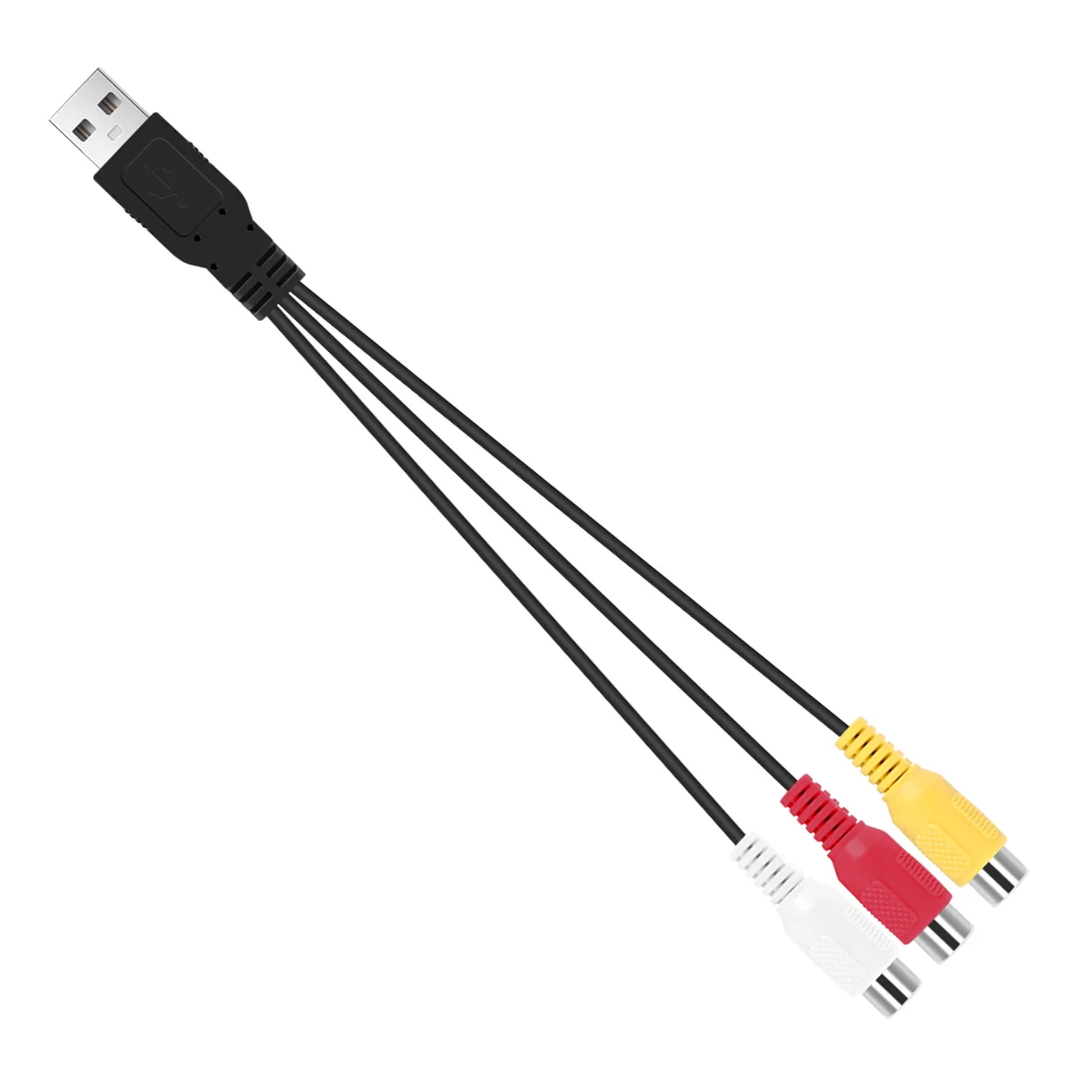 Фото Кабель USB-3RCA USB-мама на 3 RCA Rgb Видео AV Композитный адаптер Конвертер Кабель Разъем Провод для ТВ ПК DVR №3