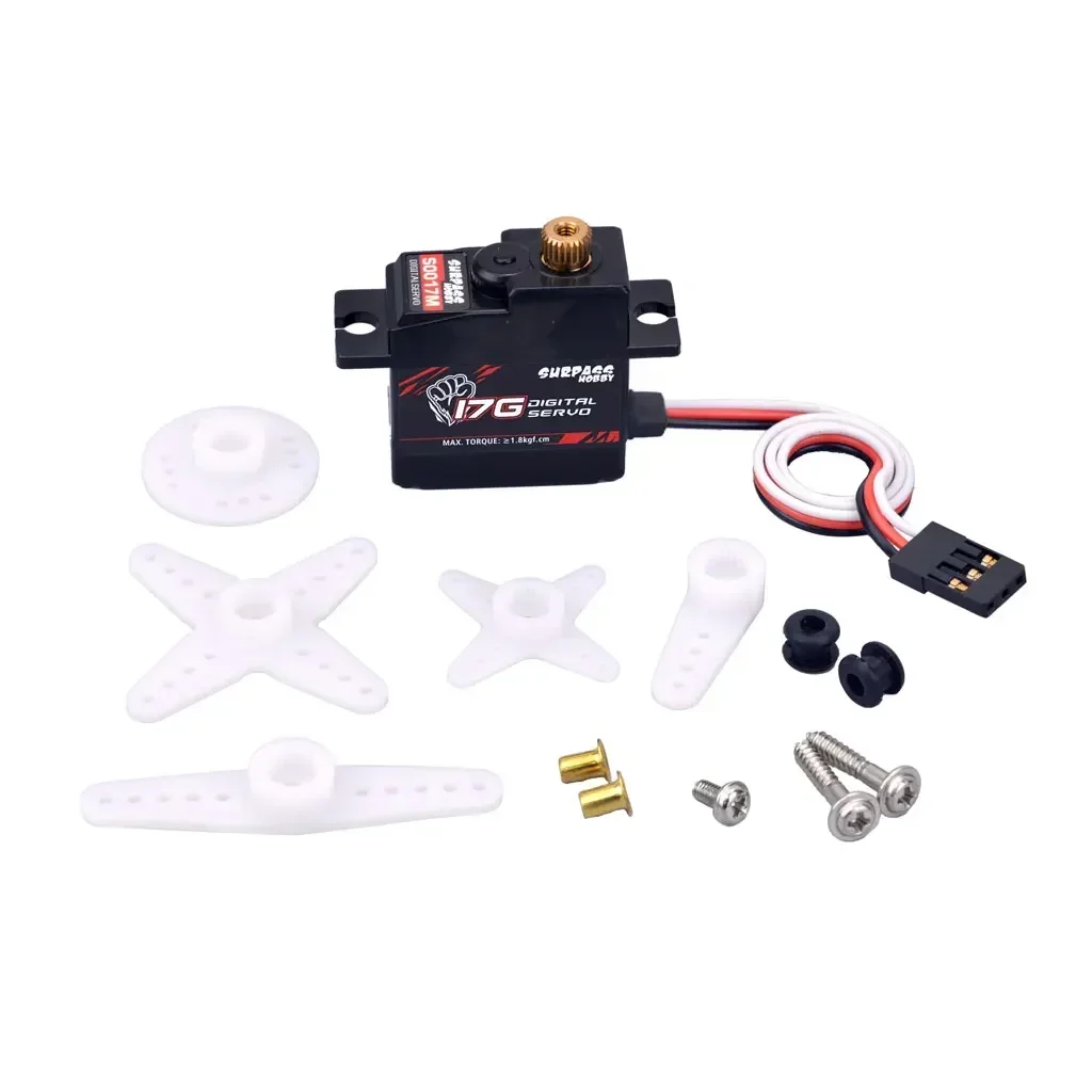 SURPASS HOBBY 17G Пластиковыйметаллический мини-цифровой сервопривод для 118 116 RC автомобиля Грузовик Самолет Планер Робот Лодка D90 MN WPL Wltoys (art.: 3920cd49e085f) - 3920cd49e085f