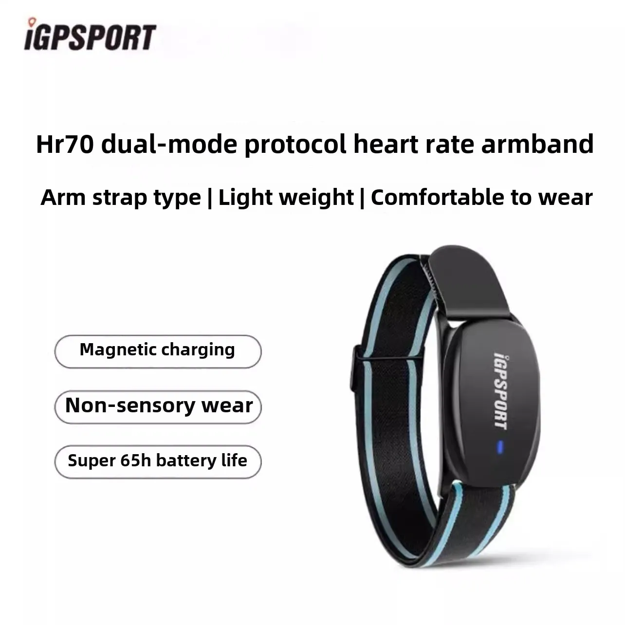 Фото IGPSPORT CAD70 SPD70 Датчик скорости Двухрежимная поддержка велосипедного каденса HR40 HR70 Монитор сердечного ритма для Garmin BSC100S BSC200 BSC300 №3