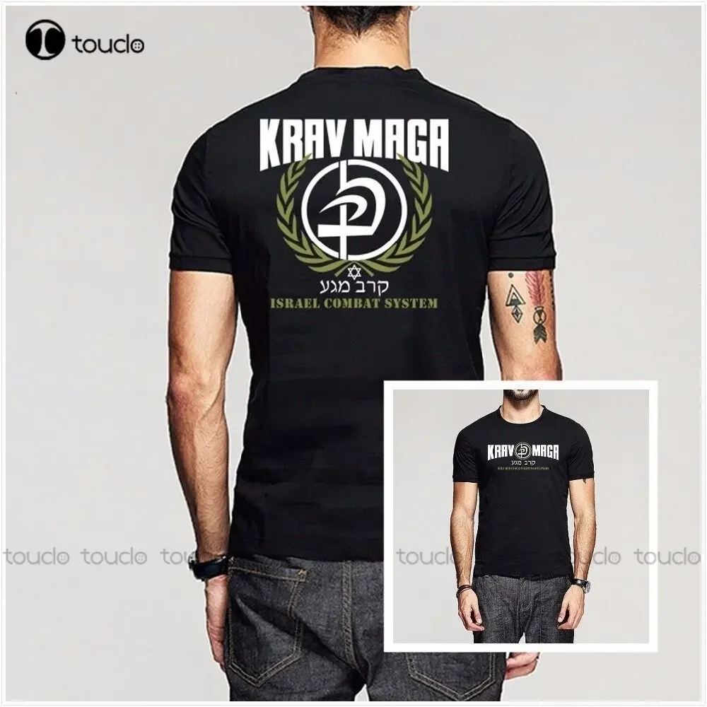 Krav Maga Израильская боевая система, мужские футболки размера, хлопковые футболки для женщин, уличная одежда с круглым вырезом, футболка большого размера с принтом Xs-5XL