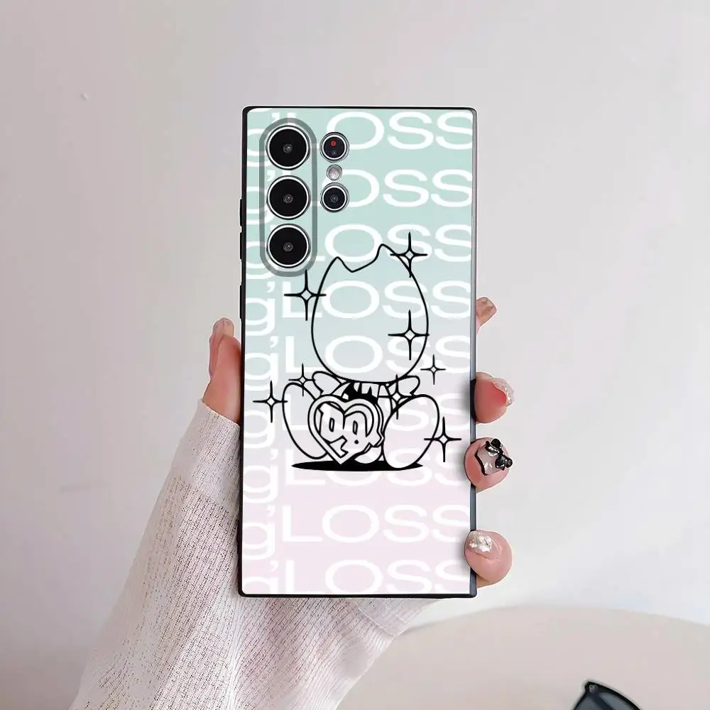 Чехол для телефона D-Drain Gang Ecco2k для Samsung Galaxy S25 S24 S22 S23 Ultra S21 S20 Plus 5G, матовый нескользящий полный мягкий чехол (art.: 3920d10d2dcbd) - 3920d10d2dcbd