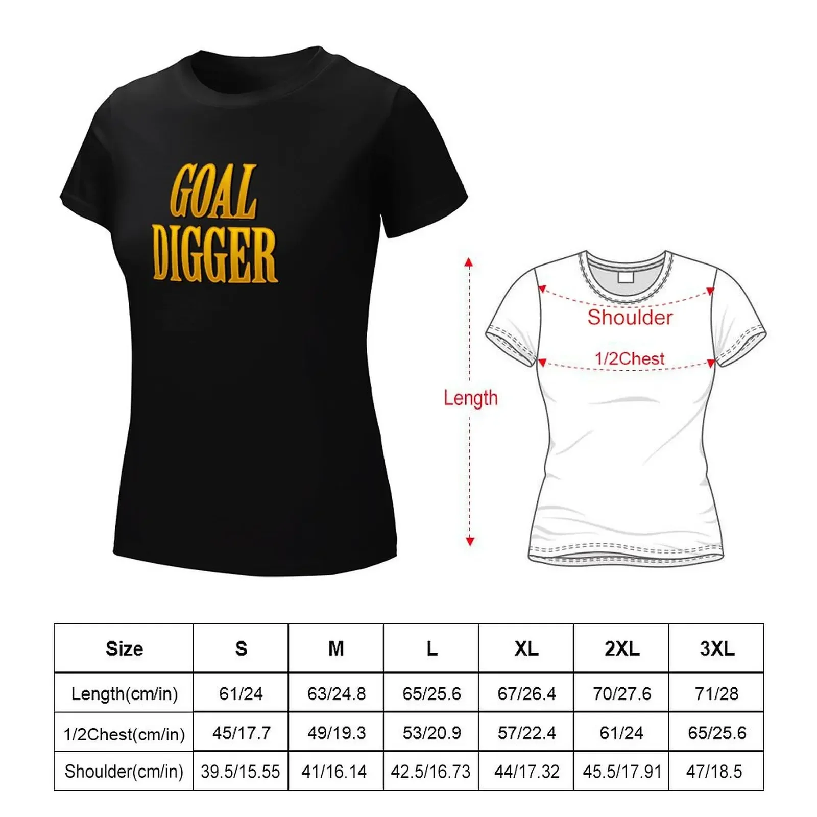 Футболка Goal Digger, женская одежда, летний топ, эстетичная одежда, футболка, платье для женщин, сексуальное (art.: 3920cee275b87) - 3920cee275b87