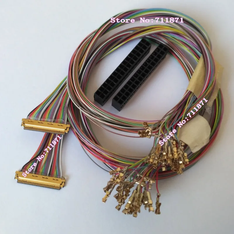 Полный кабель 30 см 50 см 30P 30Pin 20453-030T LVDS eDP Кабель для ЖК-экрана Линия Custom DIY 30Pin 20453 030T eDP LvDS Шнур для экрана