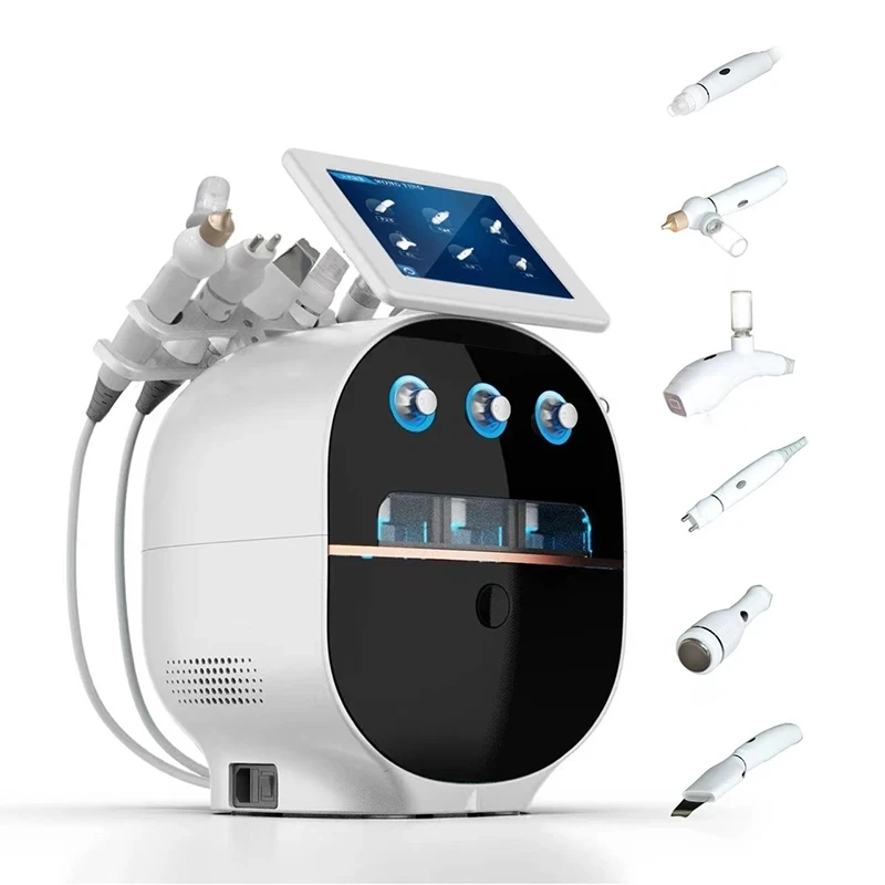 Фото Спа-салон для лица HydroSkin Care Микродермабразия Aqua Peel Очистка Увлажняющий Hydro 6 в 1 H202 Косметическая машина Машина для лица №4