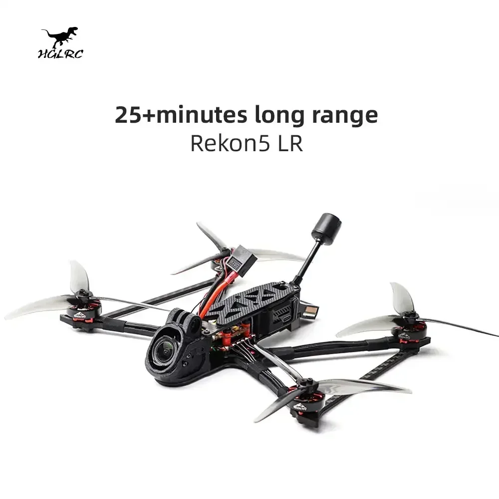HGLRC Rekon5 LR HD O3 Mini Long Range Quad F722 Mini 28A O3 Воздушный блок M80 GPS Зуммер 2004 1800KV 6S