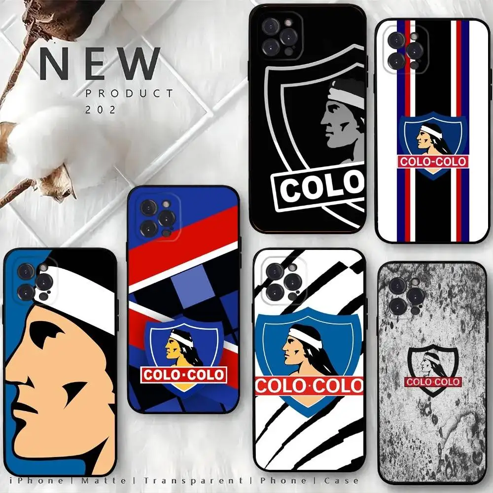 Чехол для телефона Club Social Y DeportivoS C- Colo для iPhone 16,15,14,13, 12 Mini 11 Pro XR, X, XS, MAX 7, 8 Plus, силиконовый чехол, мягкий черный