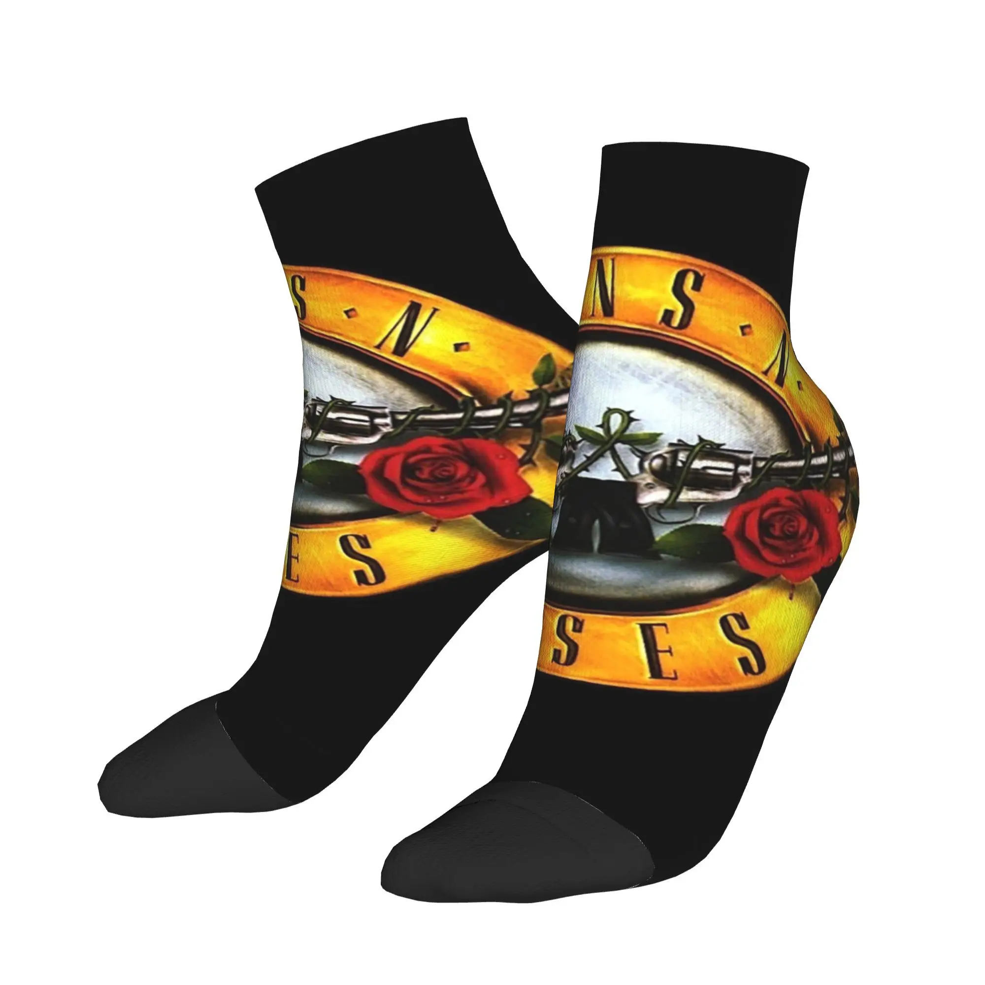 Музыкальные носки Guns N Rose в стиле стимпанк в стиле стимпанк, супер мягкие чулки в стиле Харадзюку, всесезонные носки, аксессуары для подарков унисекс