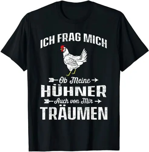 Футболка с надписью Neu Ich Frag Mich Ob точечная