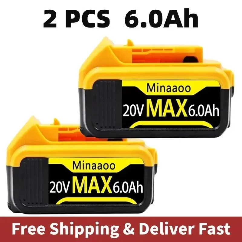 Аккумулятор для электроинструмента DeWalt DCB205 DCB 2024 DCB181 DCB182 DCB200 20 в 3A 5A 6A 18 в 20 в