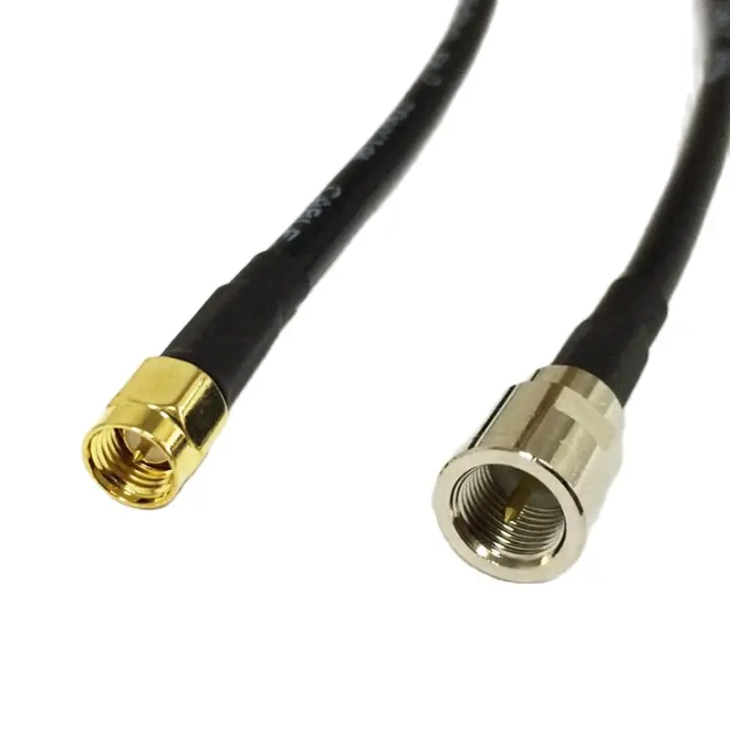 Фото Новый штекер SMA, прямой/прямой угловой разъем для FME, штекер RG58, адаптер коаксиального кабеля 20 см/30 см/50 см/100 см, оптовая цена №3