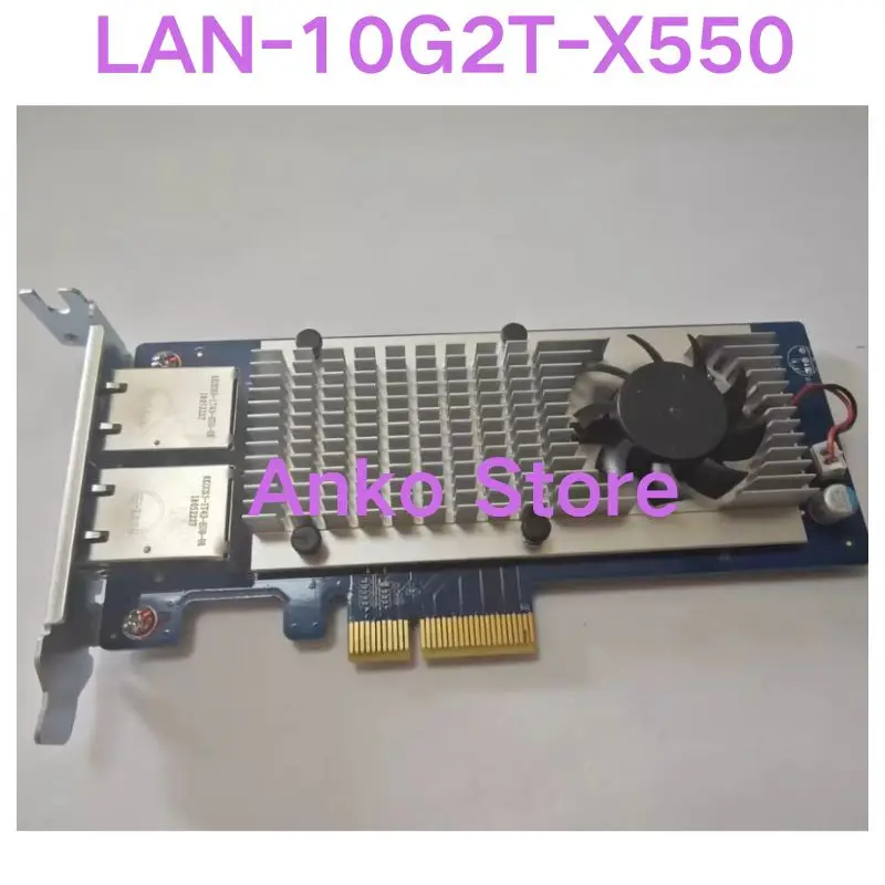 Б/у тест ОК ДЛЯ QNAP LAN-10G2T-X550 Сетевая карта с двухпортовым 10-гигабитным портом