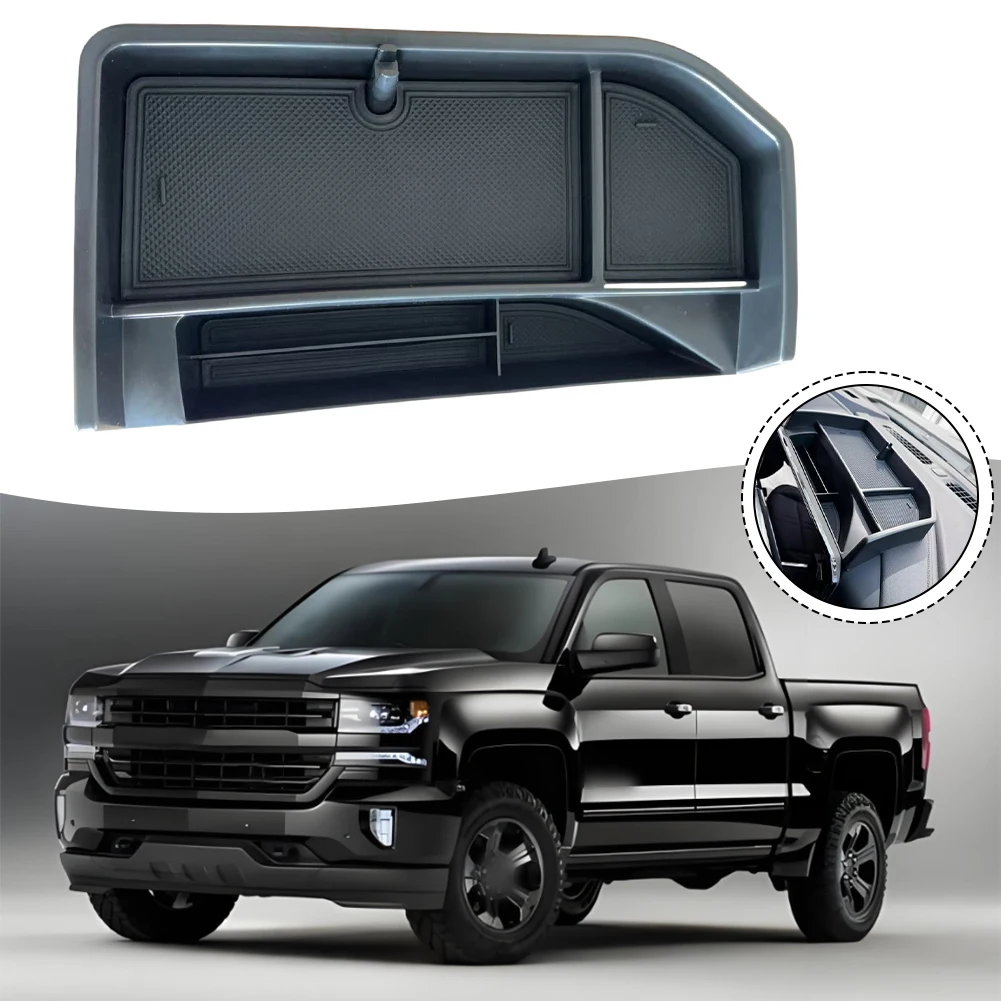 Поднос для приборной панели автомобиля для Chevy для Silverado для Sierra 1500 2023-2024, органайзер для лотка для хранения, автовнутренний интерьер,www аксессуары