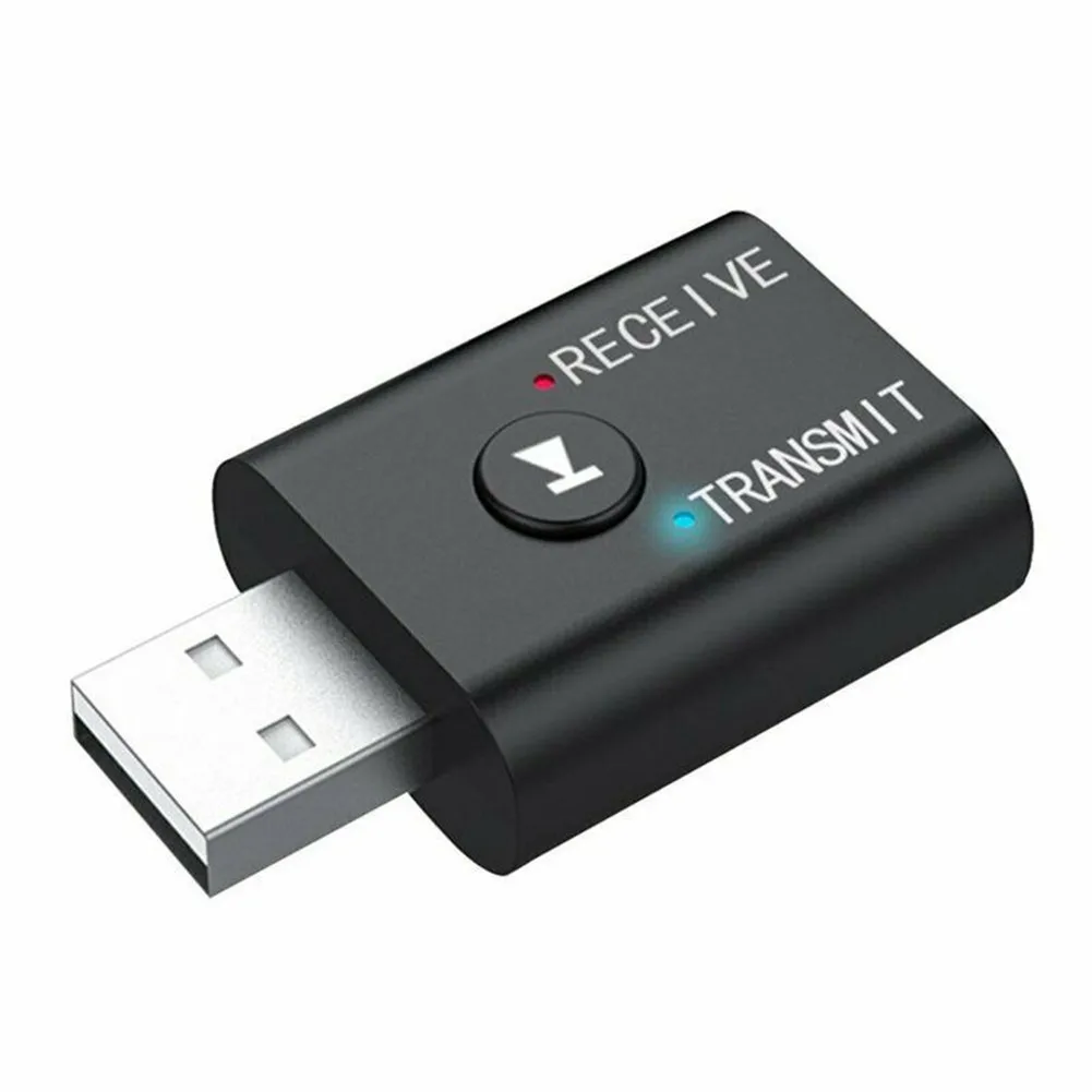Фото Bluetooth-Совместимость 5,0 передатчик приемник 2 в 1 беспроводной аудио 3,5 мм USB Aux адаптер замена автомобильные аксессуары №4