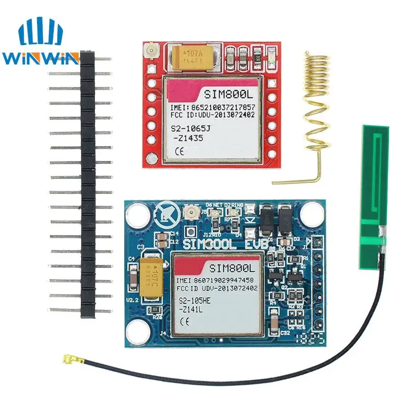 Наименьший SIM800L GPRS GSM модуль Micro SIM карта основная плата четырехдиапазонный TTL последовательный порт для Arduino