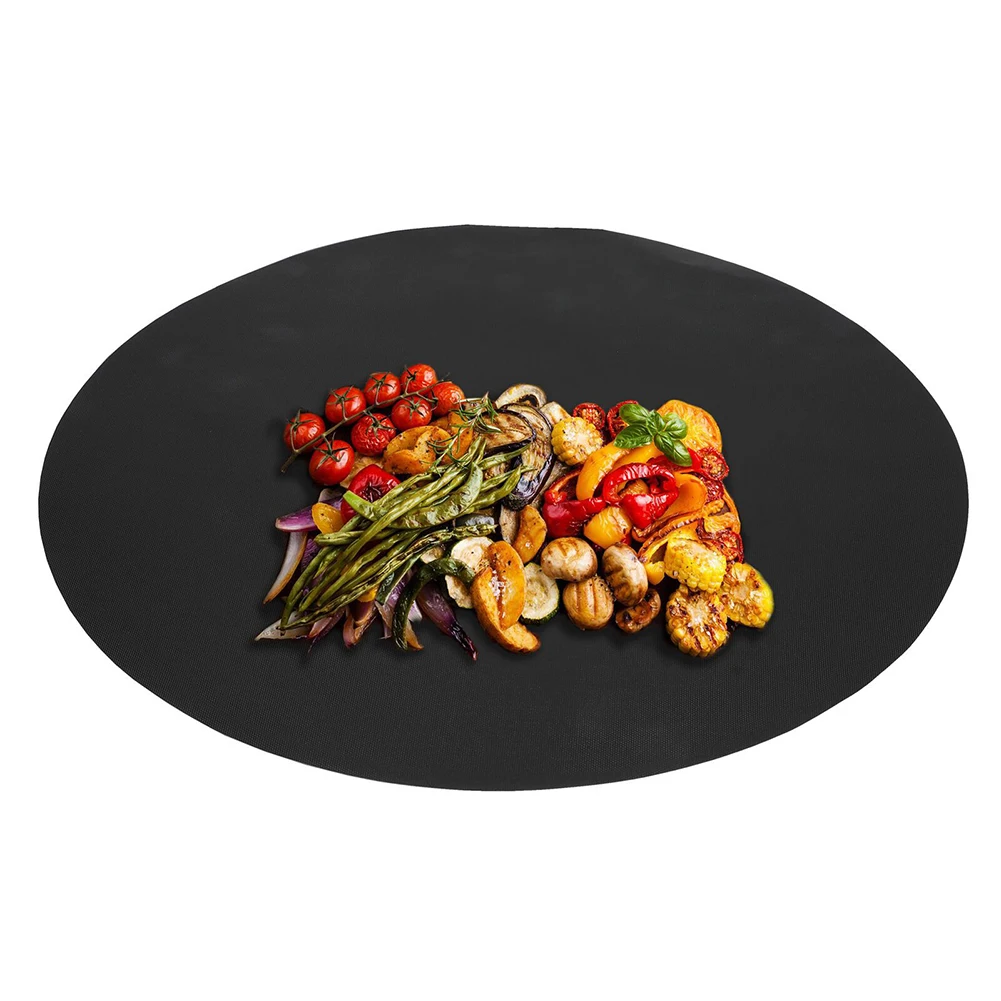 Круглый/квадратный коврик для выпечки 40*33 см, коврики для гриля и барбекю, Перманентная пленка для выпечки, пленка для запекания, устойчивая к температуре до 260 °C