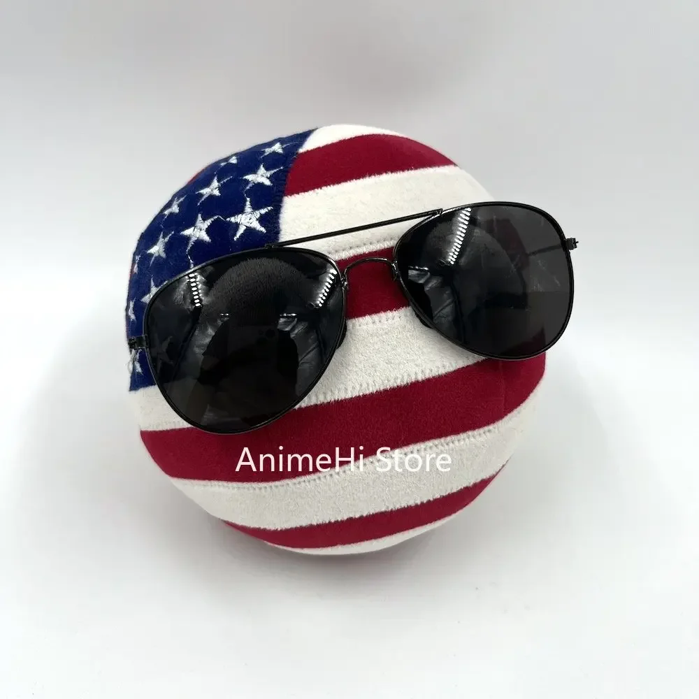 USABall AmericaBall плюшевая кукла America Country Balls Polandball США CountryBall Song пение музыка прыгающий мяч игрушка в подарок Мягкие игрушки