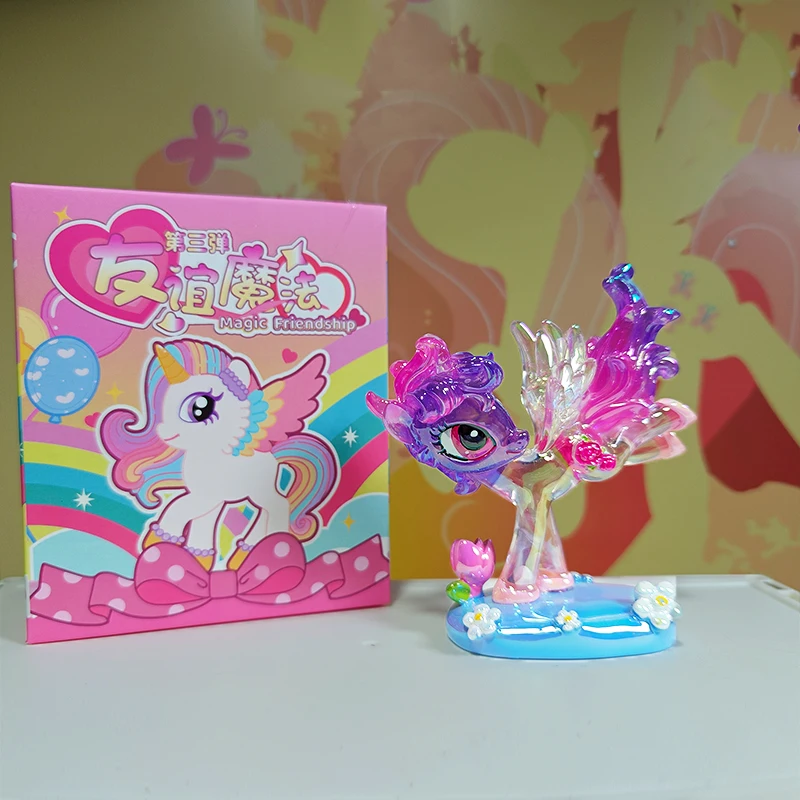 Фото Подлинная Hasbro My Little Pony, волшебная фигурка дружбы, слепая коробка, раритет, блестящая доспехи, детская игрушка №4