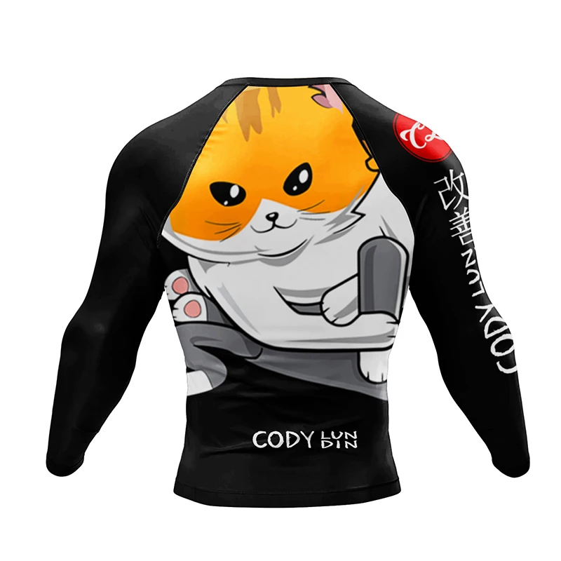 Фото Мужские Компрессионные шорты, спортивный костюм, Bjj Rashguard для мужчин, тренажерный зал, плотная тренировочная одежда, тренировочный костюм для бега №5