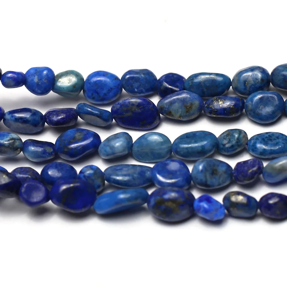 6-8mm Lapis Lazuli Loose Beads Irregular Natural Stone Spacer Beads for Jewelry Making Supplies DIY Necklace Bracelet Accessory