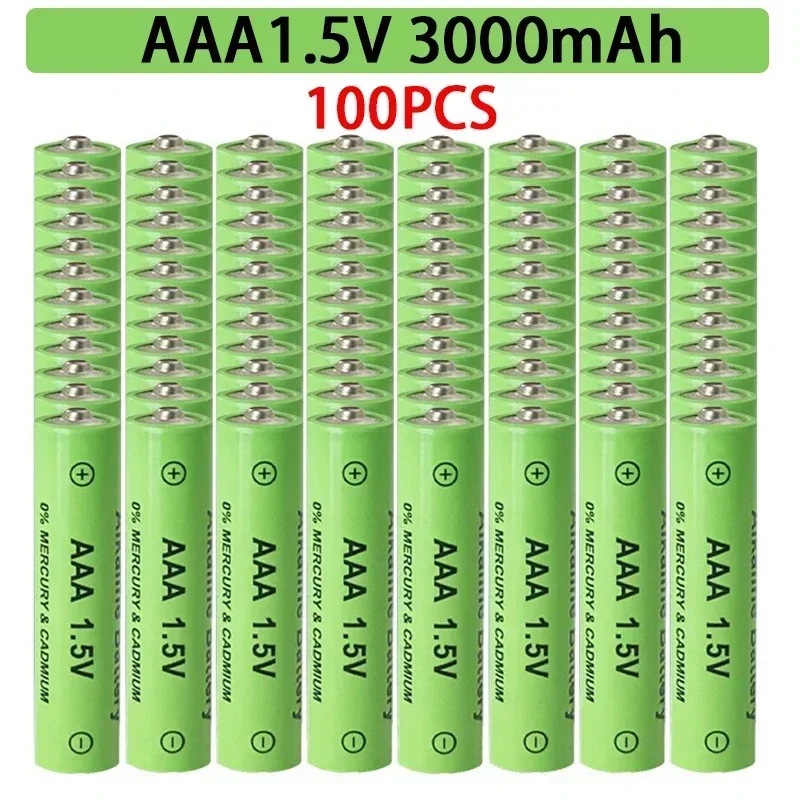 Литий-ионная аккумуляторная батарея AAA 3000 в 1,5 в мАч для часов, мышей, компьютеров, игрушек, бесплатная доставка