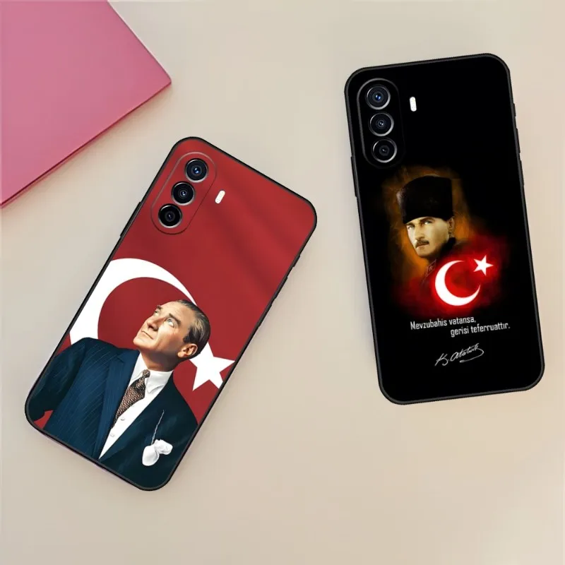 Турецкий Mustafa Kemal Ataturk чехол для телефона Huawei P50 P30 P40 P10 P20 P9 Pro Plus P8 2022 Psmart Z Nova 8I 8 8SE задняя крышка