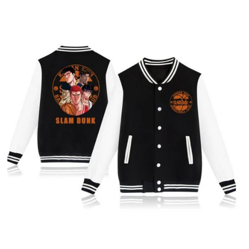 Фото Аниме SLAM DUNK бейсбольная куртка мужская куртка-бомбер верхняя одежда Shohoku для старшей школы колледжа бейсбольная форма повседневная спортивная одежда №2
