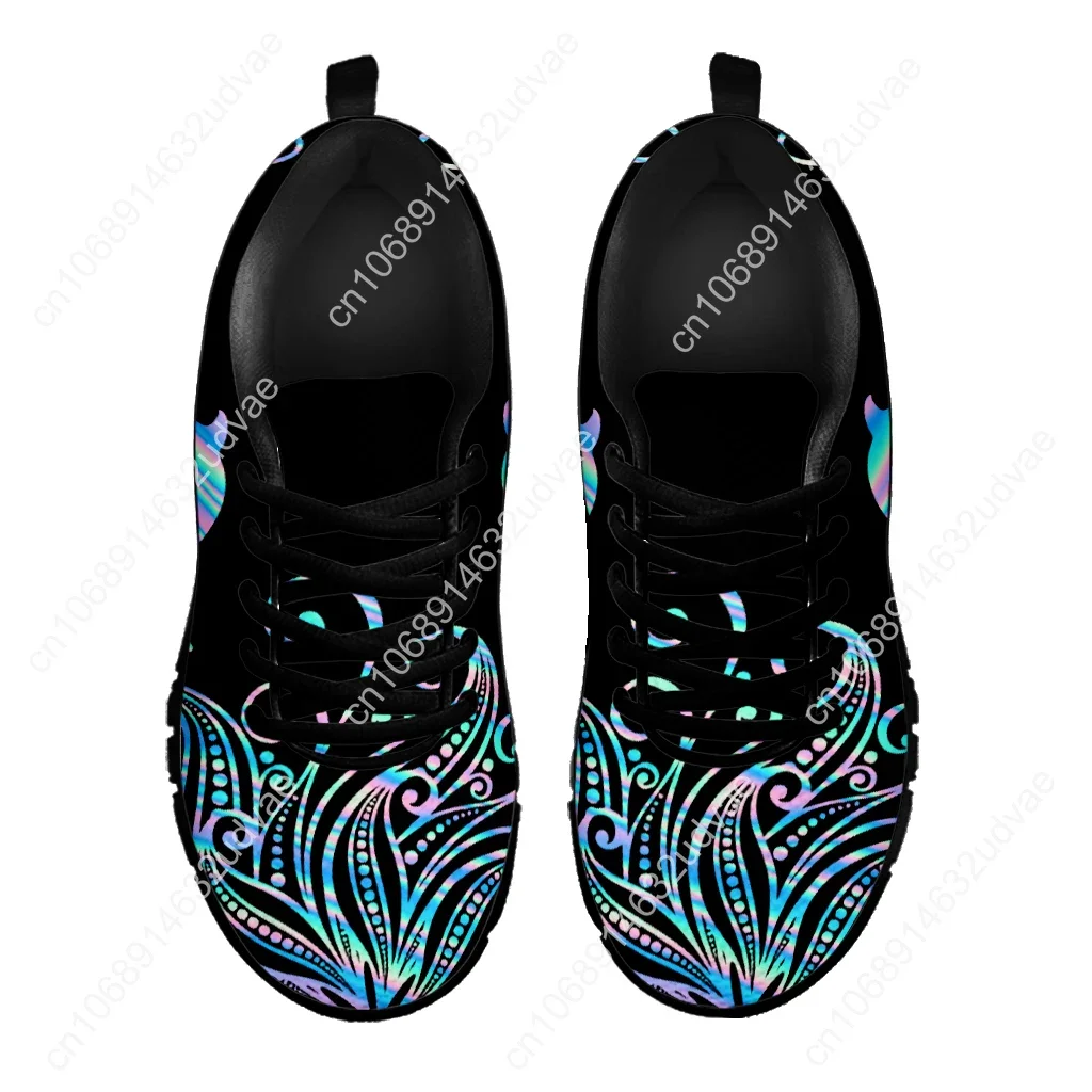 Gradient Ombre Dolphin Print Comfort Mesh Shoes Women's Comfortable Animal Needs Custom Shoes Platform Sneakers Gift (art.: 3920cb43db682) - 3920cb43db682