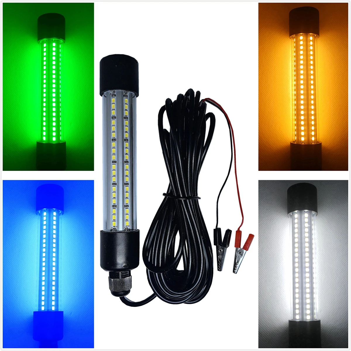 Фото Led Подводные рыболовные фонари рыболовные прожекторы Холодные корабельные огни Холодный белый / теплый белый / зеленый / синий аксессуары Глубина моря №2